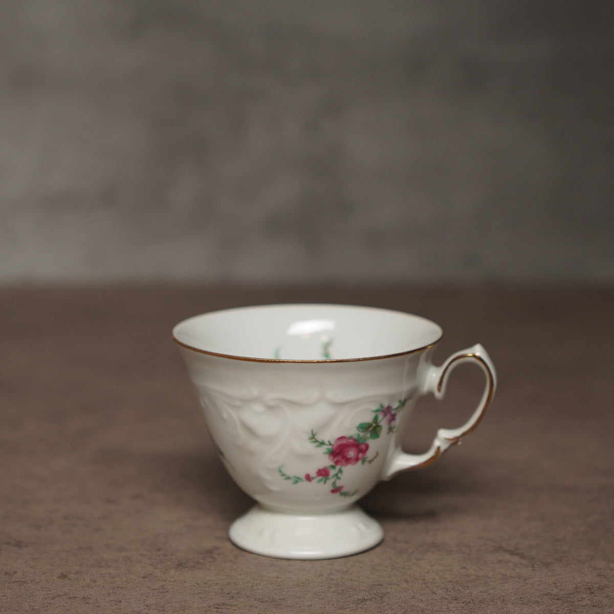 波蘭Wawel玫瑰描金浮雕雙人茶具組