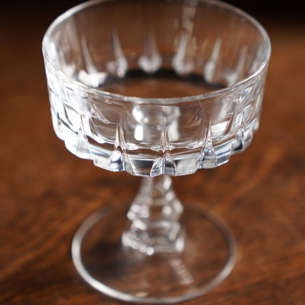 法國Cristal d'Arques "Louvre"系列水晶雪酪杯/布丁杯