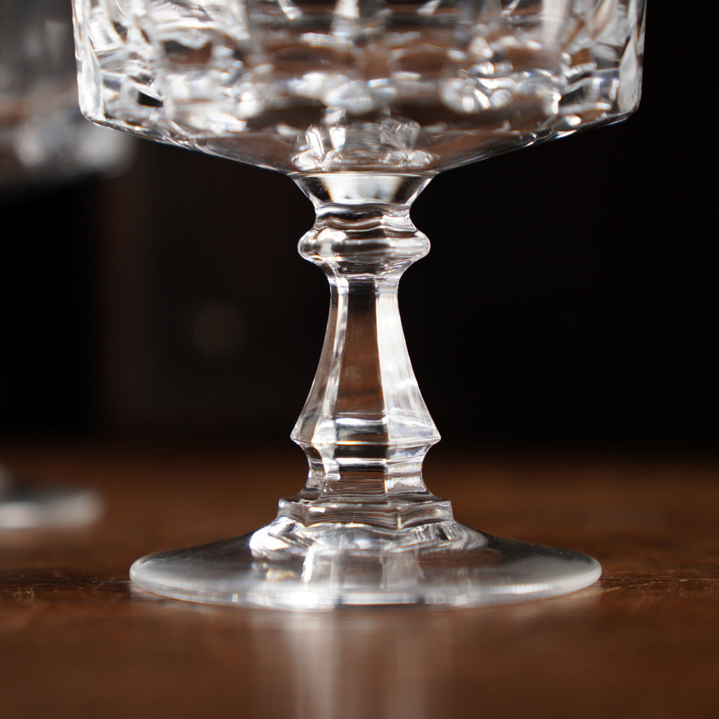 法國Cristal d'Arques "Louvre"系列水晶雪酪杯/布丁杯