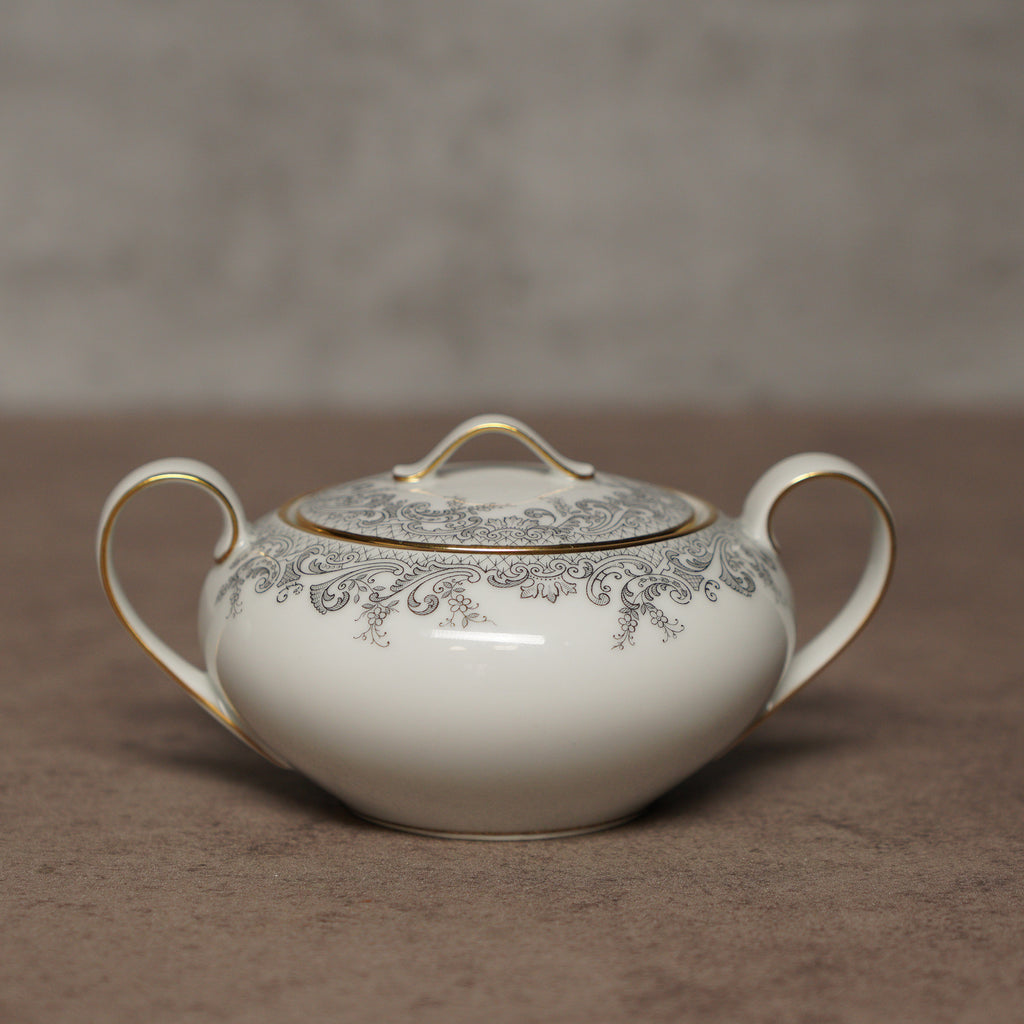 德國獅牌Hutschenreuther茛苕葉雙耳糖罐