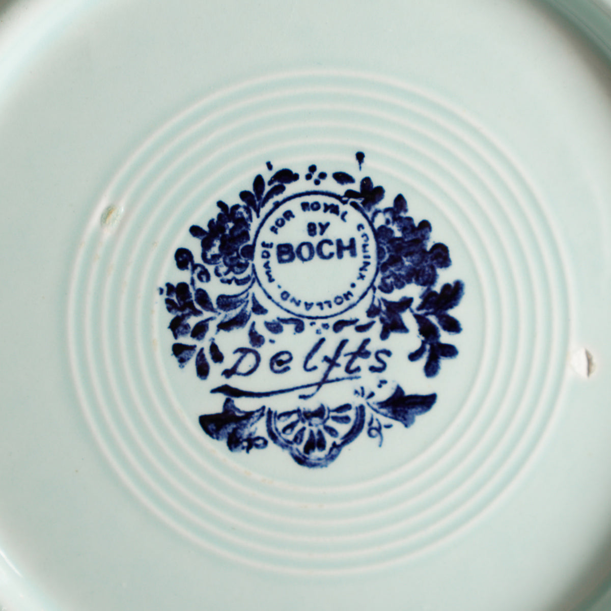 1950比利時Boch"荷蘭湖濱風光"展示掛盤