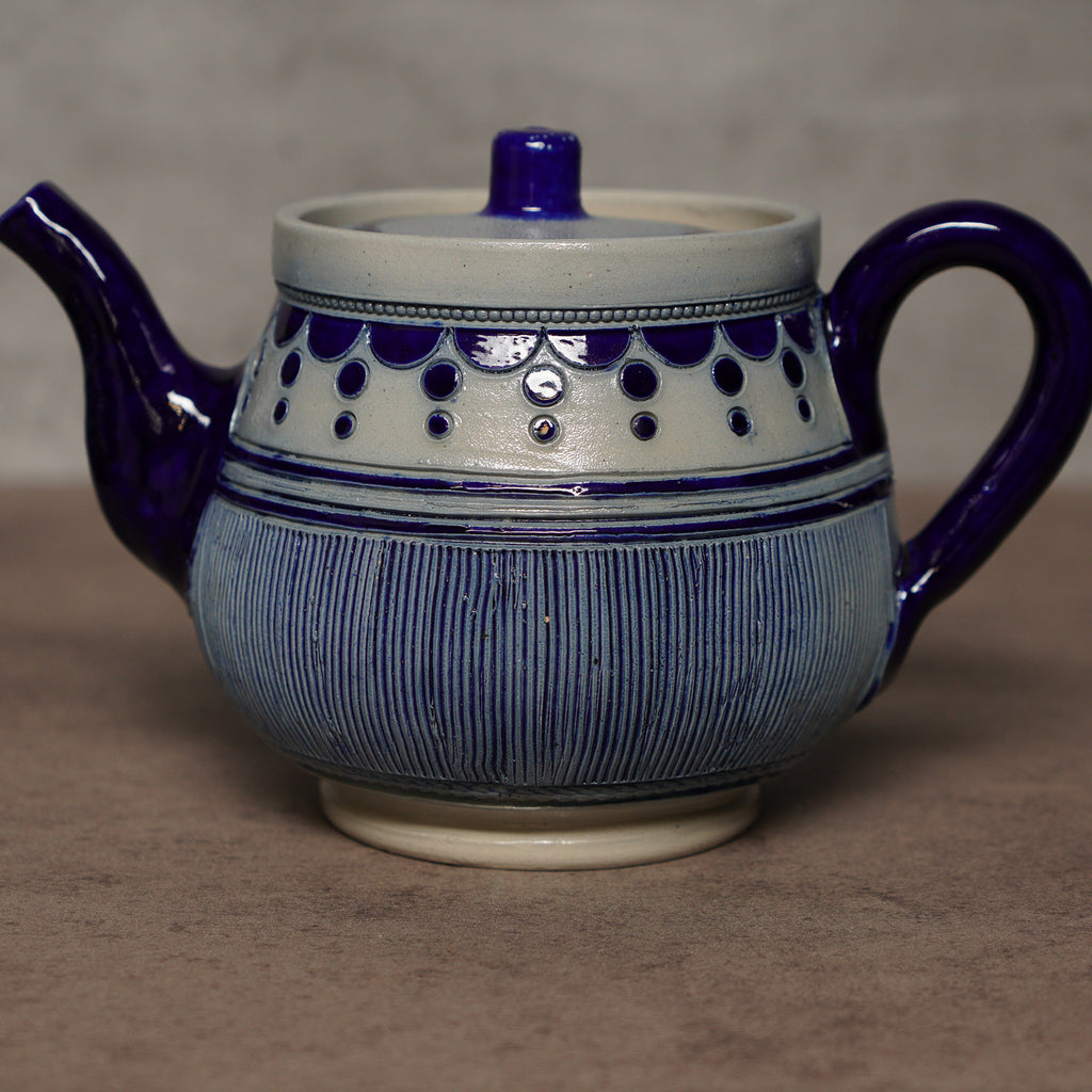 比利時Gres De La Roche手工鹽釉雙人茶具組