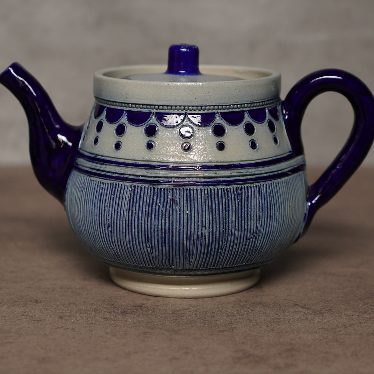 比利時Gres De La Roche手工鹽釉雙人茶具組