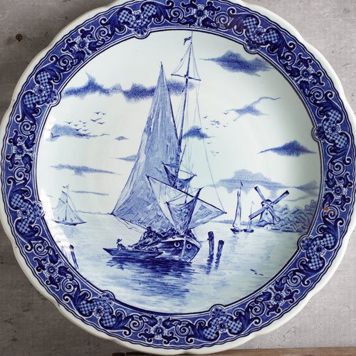 1960's荷蘭Royal Sphinx湖畔風景大型掛盤