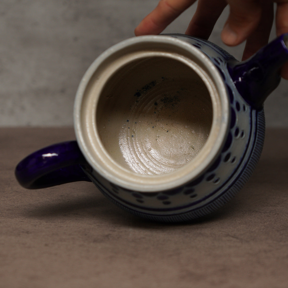 比利時Gres De La Roche手工鹽釉雙人茶具組