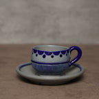 比利時Gres De La Roche手工鹽釉雙人茶具組