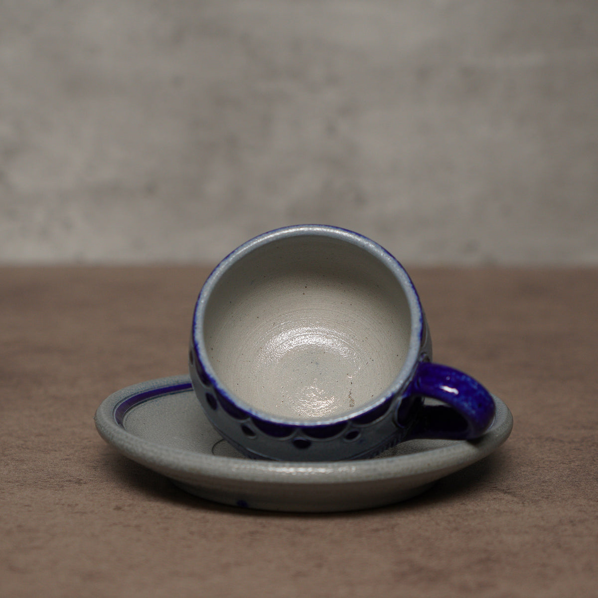 比利時Gres De La Roche手工鹽釉雙人茶具組