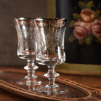 1950義大利Murano鉑金鑲邊手工酒杯