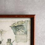荷蘭Anton Pieck"貝居安會院的一隅"掛畫