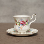 英國名瓷Royal Albert "Moss Rose"系列22k金骨瓷杯組