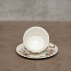 英國名瓷Royal Albert "Moss Rose"系列22k金骨瓷杯組
