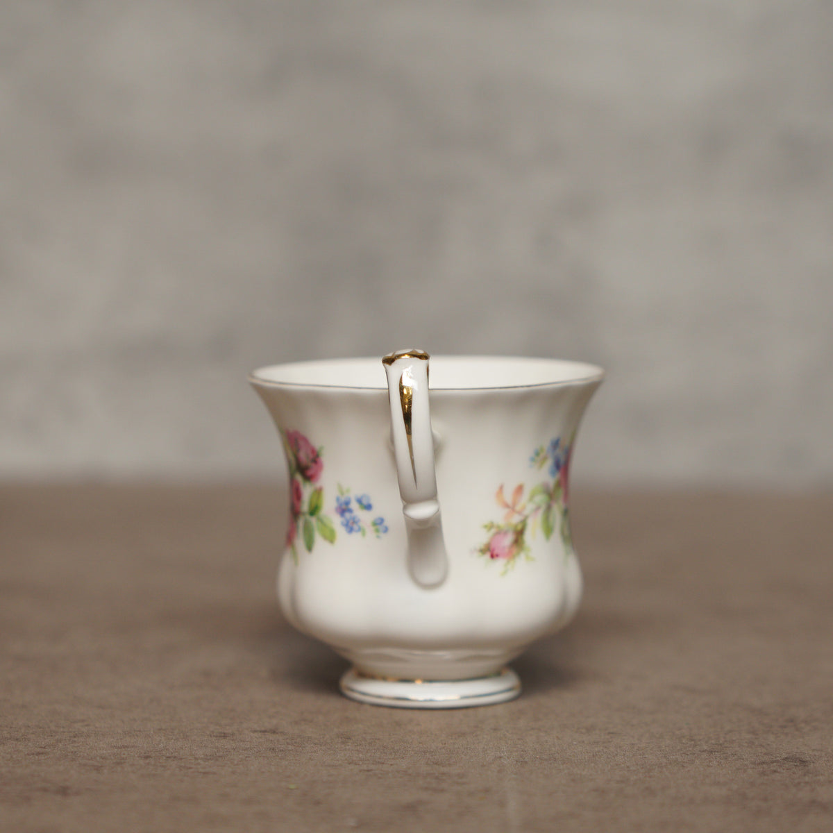 英國名瓷Royal Albert "Moss Rose"系列22k金骨瓷杯組