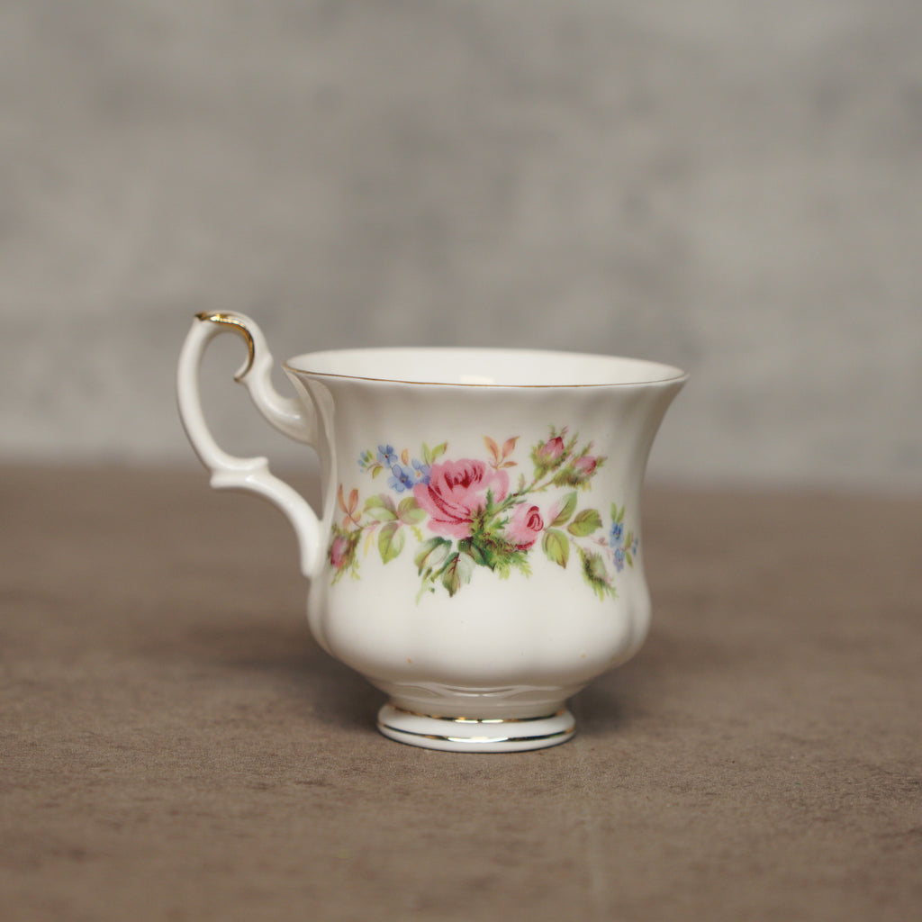英國名瓷Royal Albert "Moss Rose"系列22k金骨瓷杯組