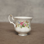 英國名瓷Royal Albert "Moss Rose"系列22k金骨瓷杯組