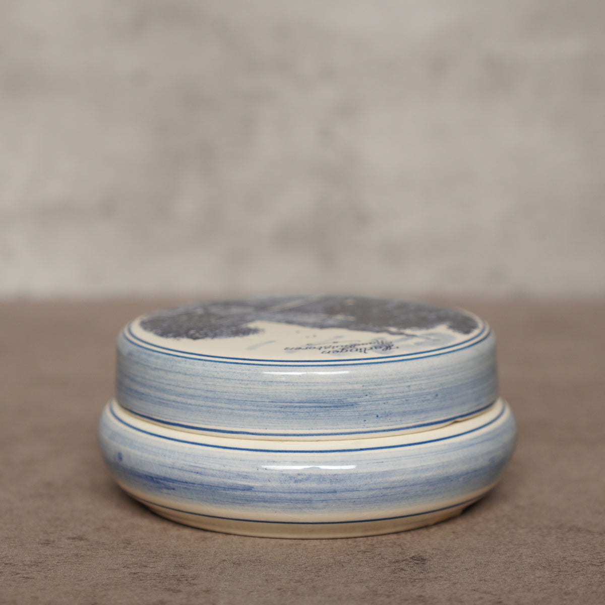 荷蘭Delft Blue風格哈林根市政廳飾品盒/奶油盅