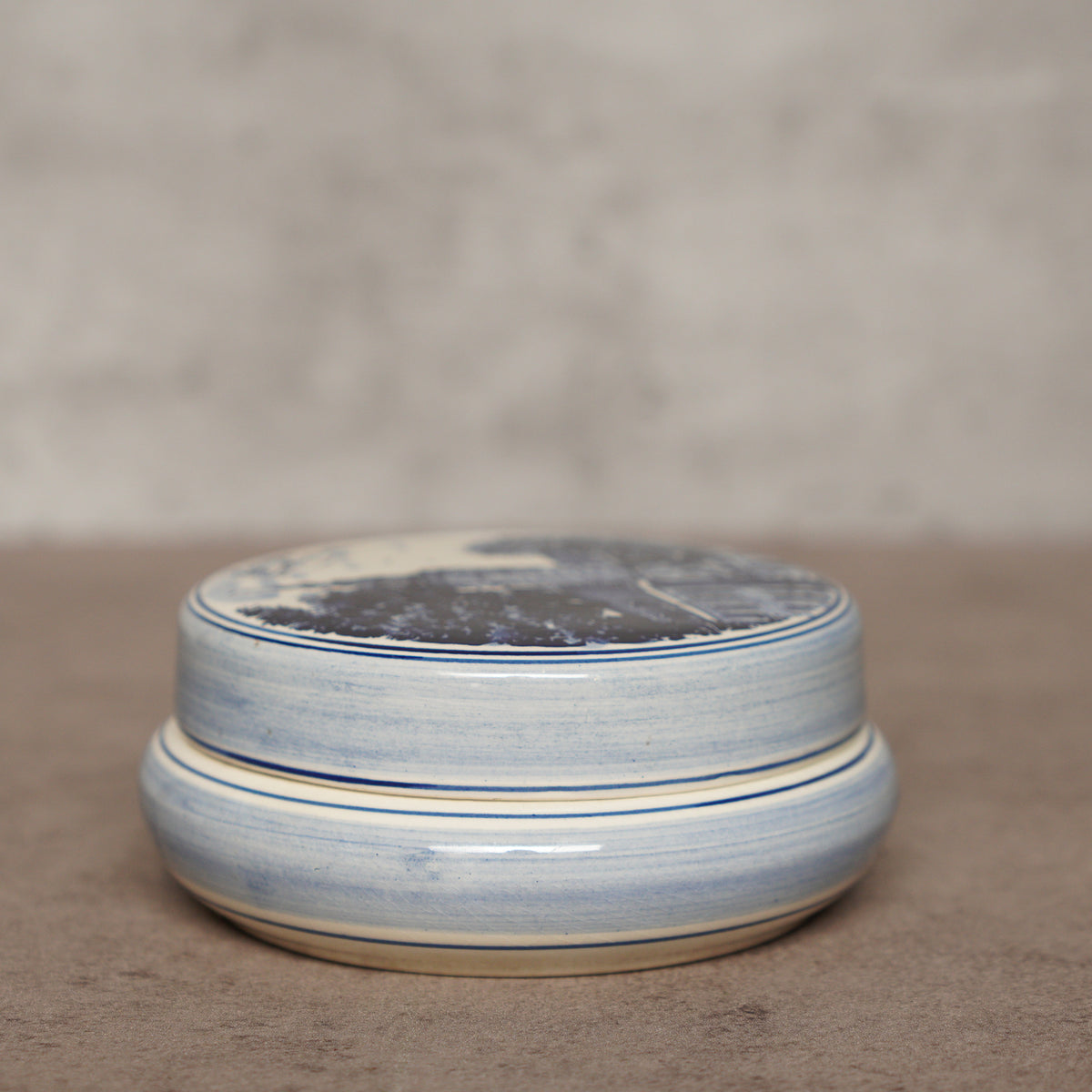 荷蘭Delft Blue風格哈林根市政廳飾品盒/奶油盅