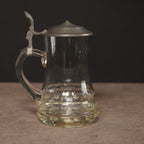 德國手工雕刻錫蓋啤酒杯