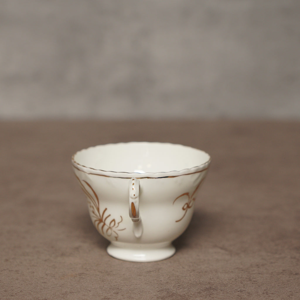 1938英國Radfords Crown China手繪蝴蝶結午茶三件套組