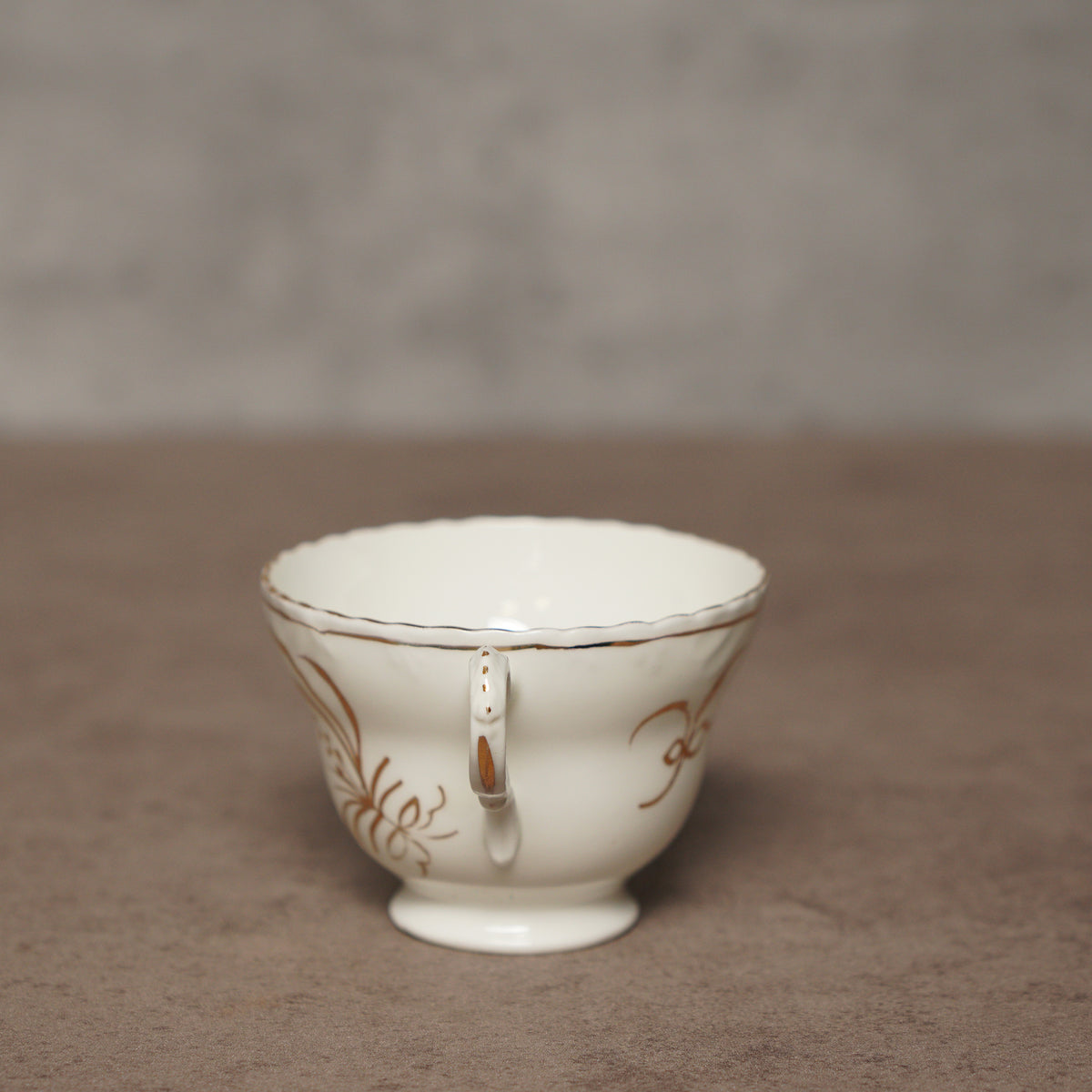 1938英國Radfords Crown China手繪蝴蝶結午茶三件套組