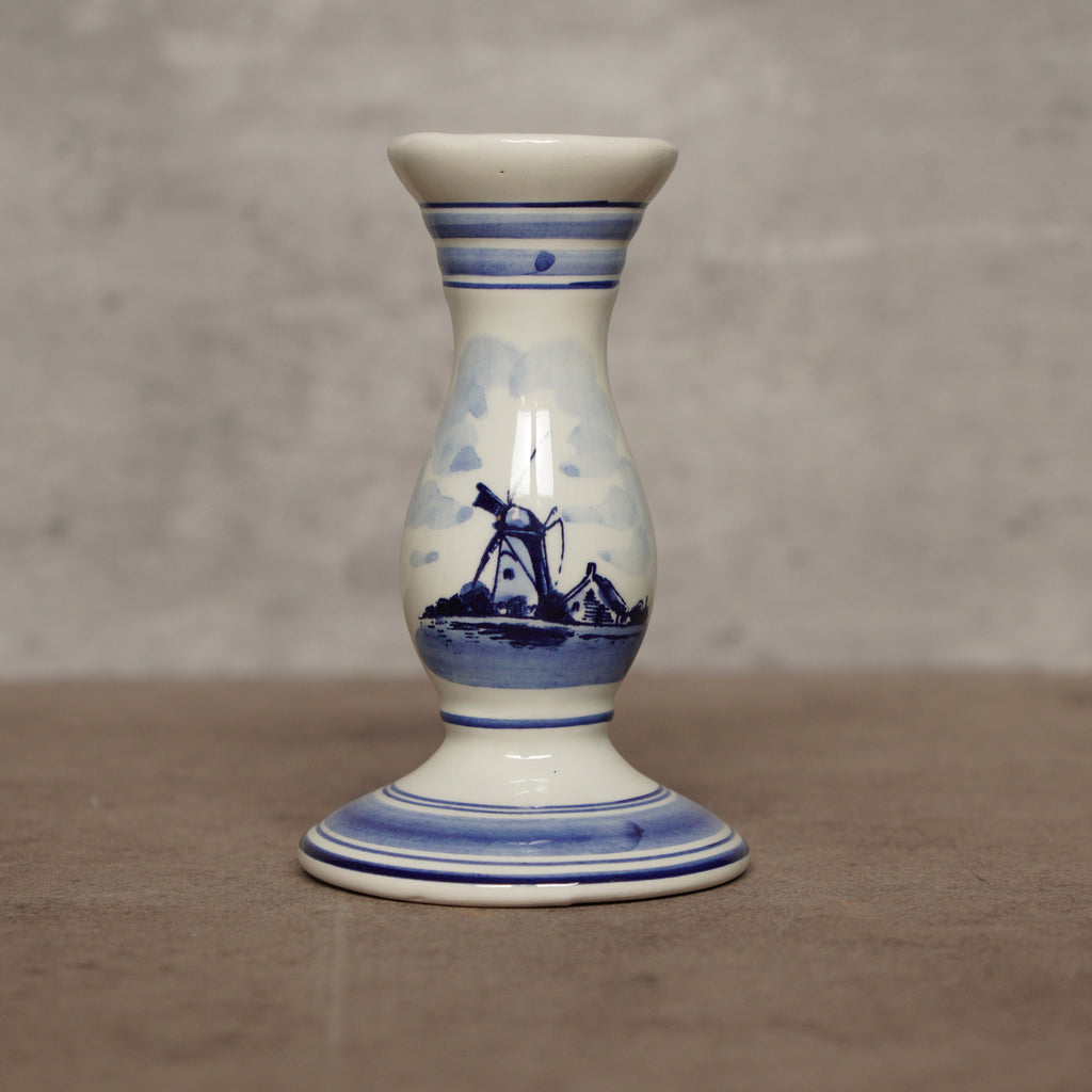 荷蘭Delft Blue風格經典風車手工燭台