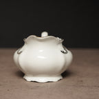 德國Mitterteich純白金紋古董糖罐奶壺組
