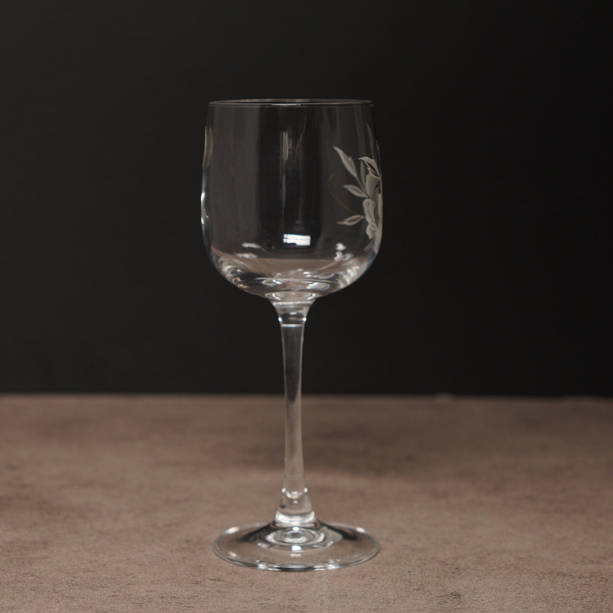 法國Cristal d'Arques"Briancon Decor Fleur"系列水晶杯