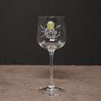 法國Cristal d'Arques"Briancon Decor Fleur"系列水晶杯