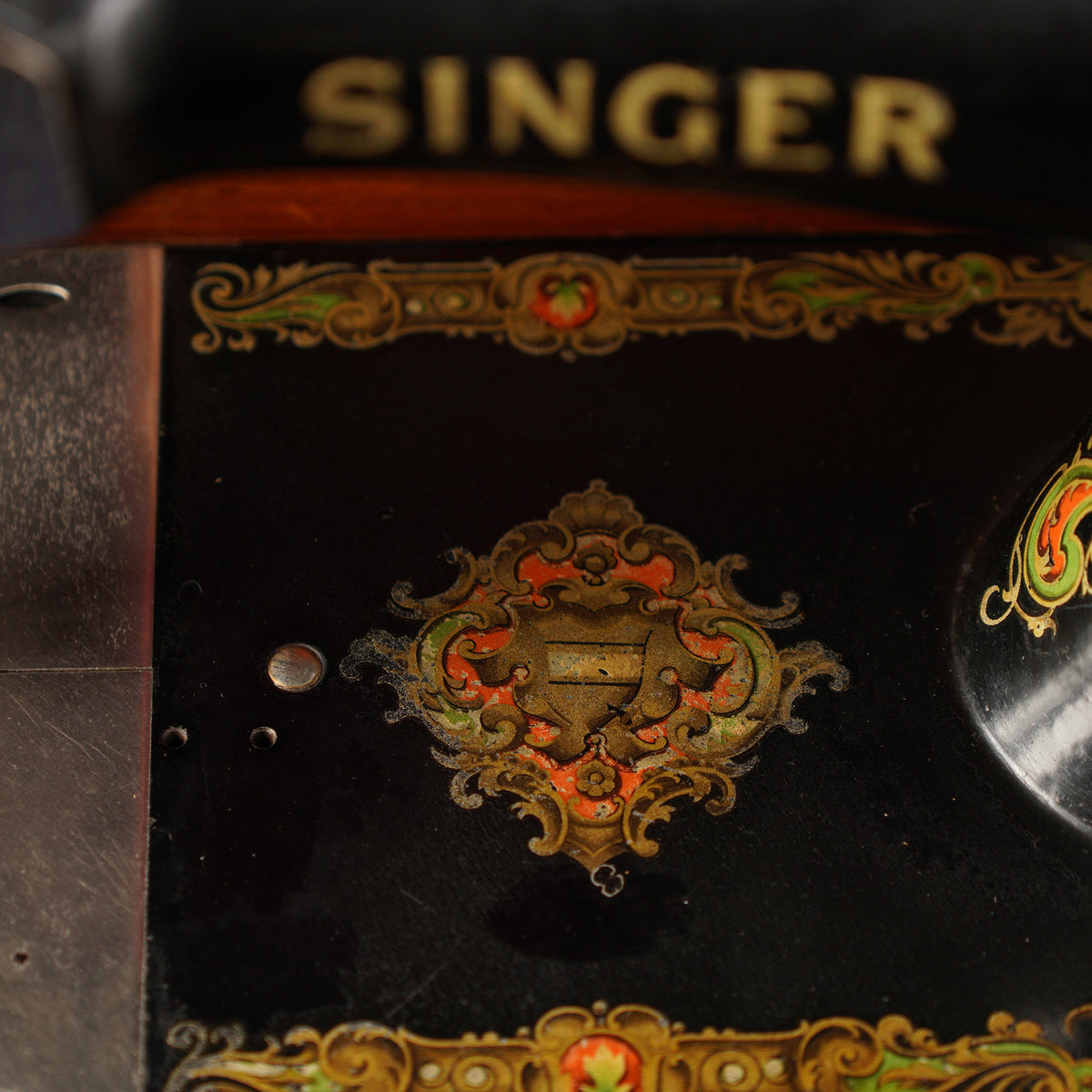 1920年Singer 128K手搖古董縫紉機