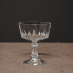 法國Cristal d'Arques"Louvre"系列絕版水晶雪酪甜品杯