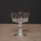 法國Cristal d'Arques"Louvre"系列絕版水晶雪酪甜品杯