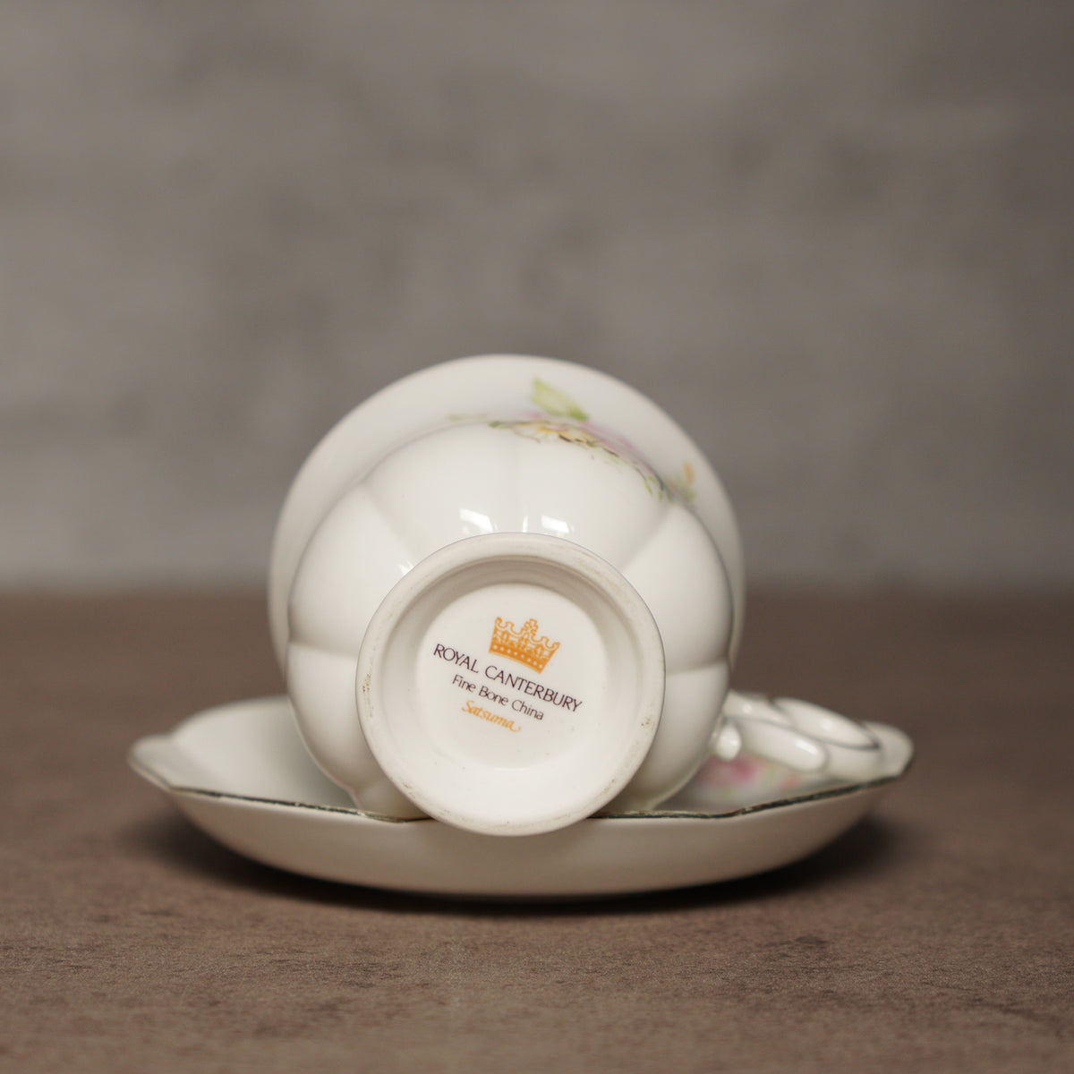 英國Royal Canterbury "Satsuma "系列細骨瓷杯組