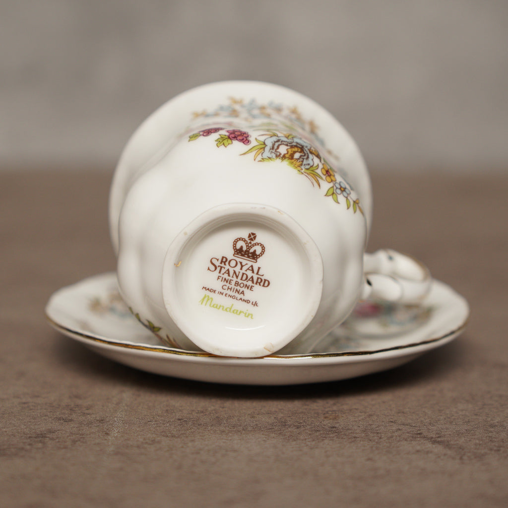 1949英國Royal Standard "Mandarain"系列細骨瓷對杯組