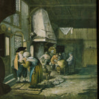 1970荷蘭黃金時代畫家Adriaen van Ostade印刷掛畫