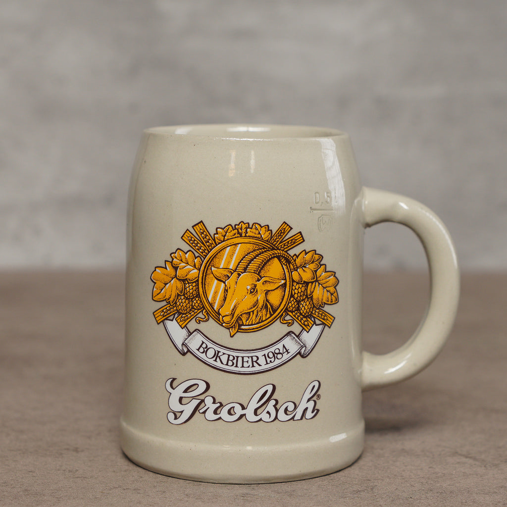 荷蘭Grolsch Bokbier公羊啤酒杯
