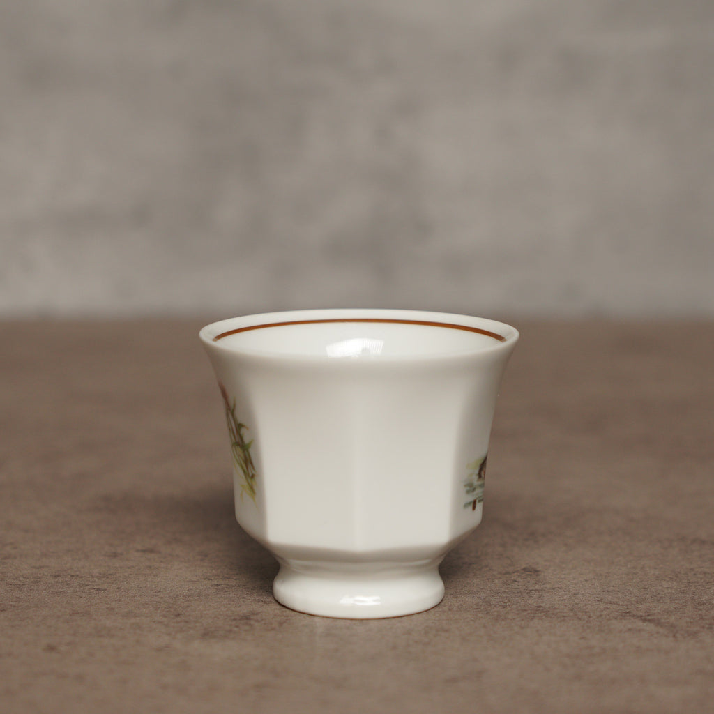 荷蘭風景系列"鷿鷉"多邊形茶杯/咖啡杯組