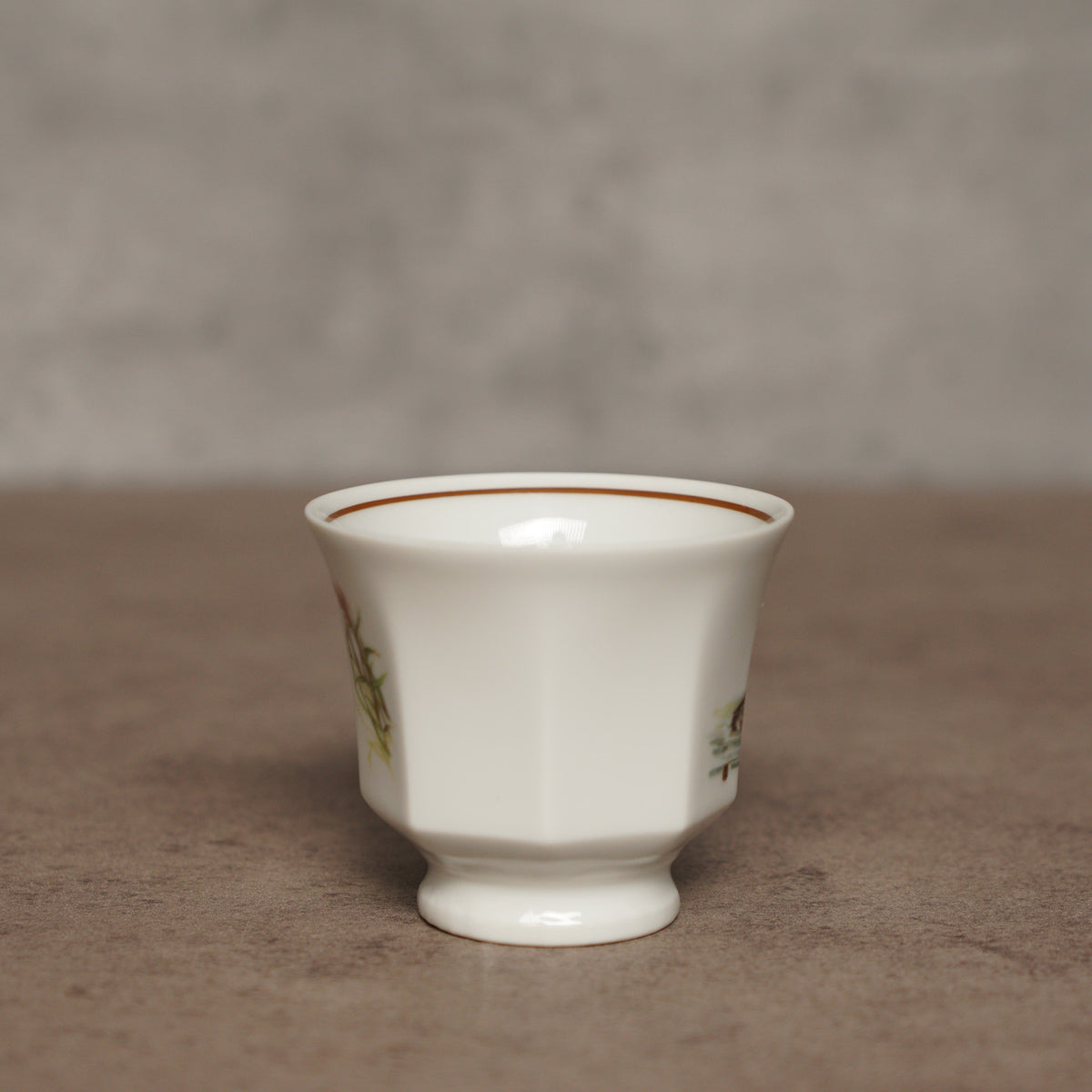 荷蘭風景系列"鷿鷉"多邊形茶杯/咖啡杯組