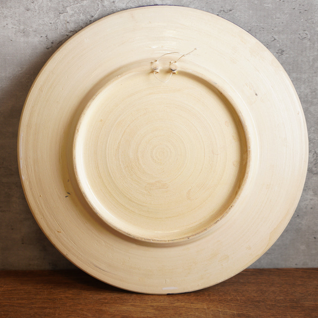 南歐"Majolica"風格手繪大型掛盤