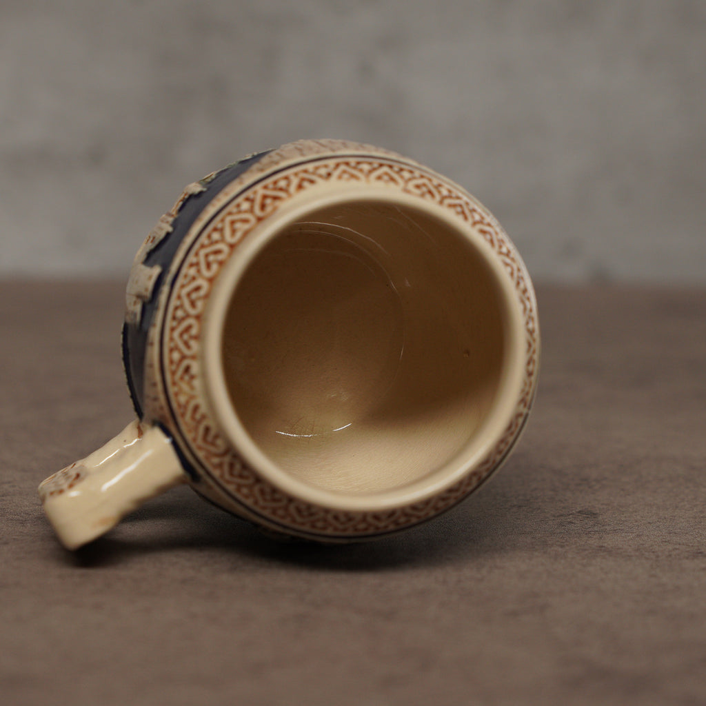 德國 Wick Werke城堡手繪浮雕啤酒杯