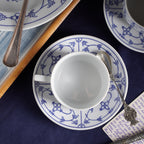 德國Kahla "Blau saks唐草"咖啡杯組