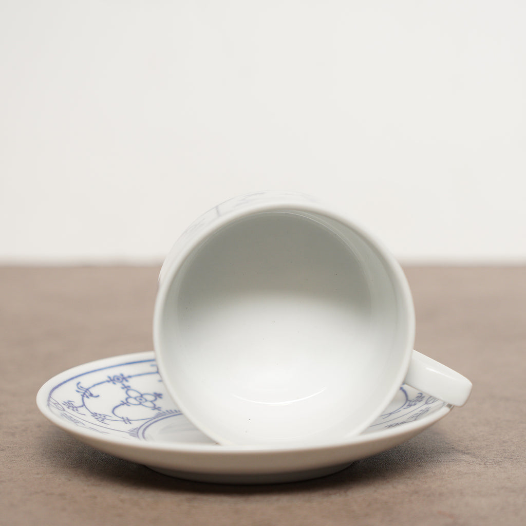 德國Kahla "Blau saks唐草"咖啡杯組