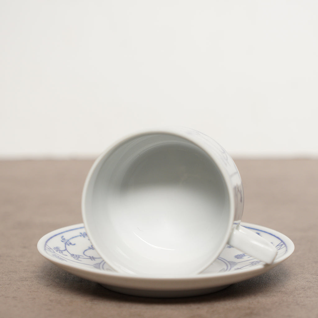 東德Jäger唐草紋Blau Saks茶杯組