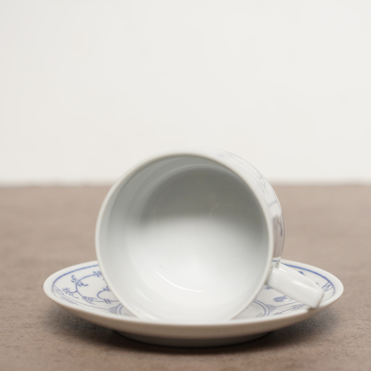 東德Jäger唐草紋Blau Saks茶杯組