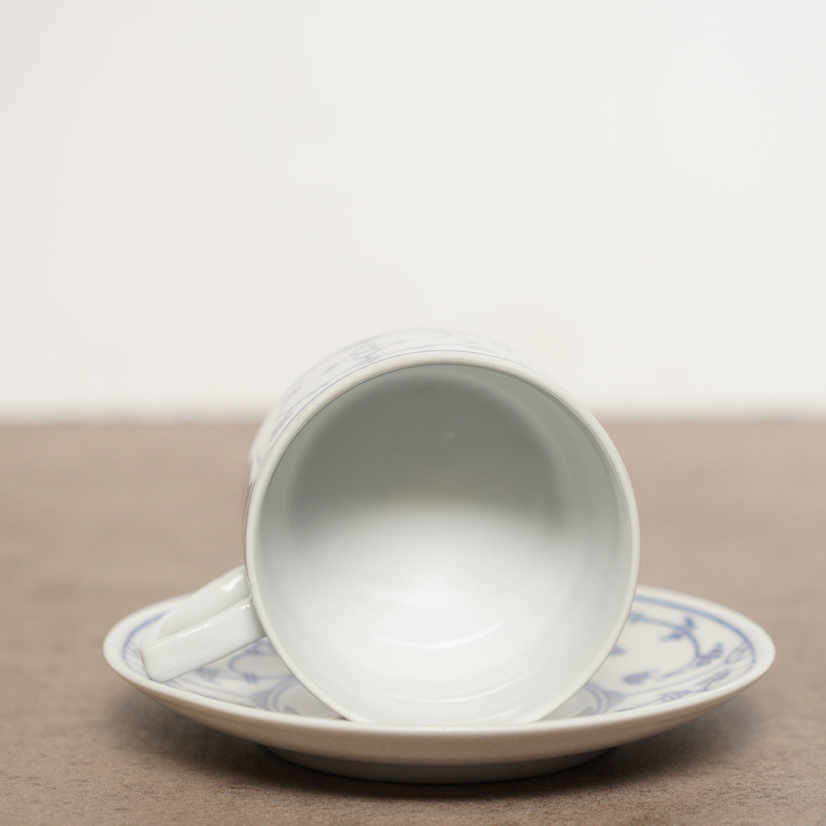 東德Jäger唐草紋Blau Saks茶杯組