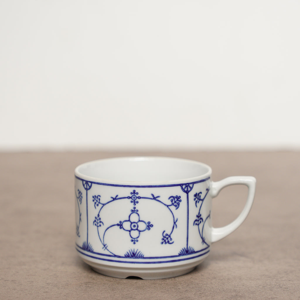 東德Jäger唐草紋Blau Saks茶杯組