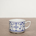 東德Jäger唐草紋Blau Saks茶杯組