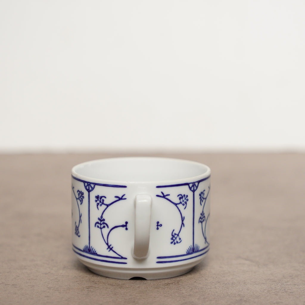 東德Jäger唐草紋Blau Saks茶杯組