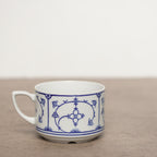 東德Jäger唐草紋Blau Saks茶杯組