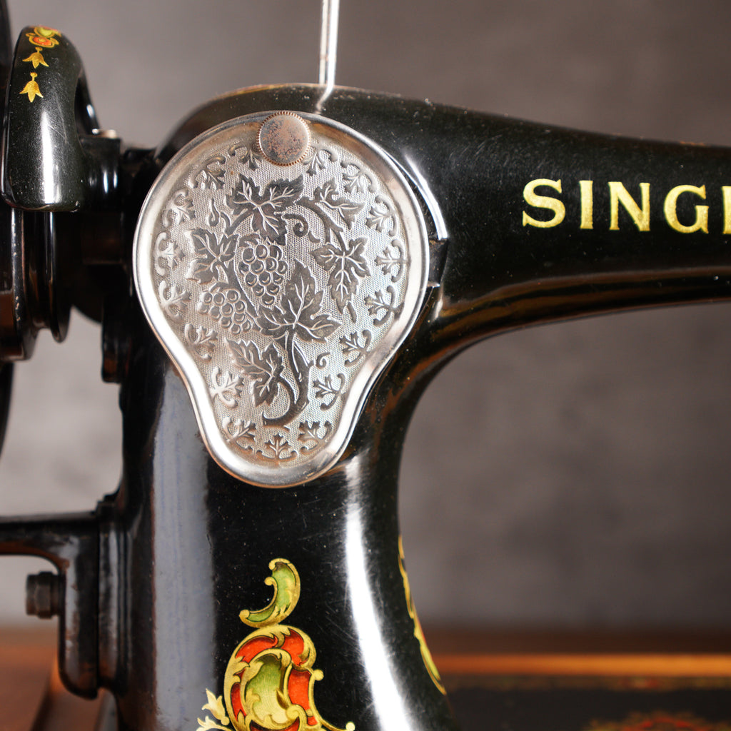 1938年Singer 128K手搖古董縫紉機