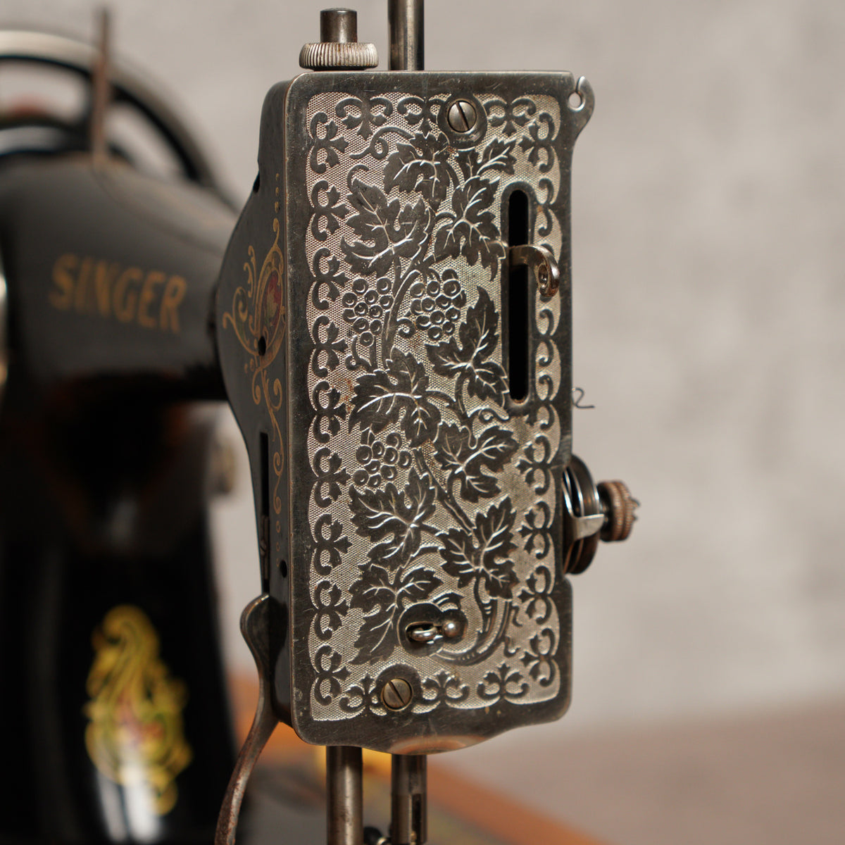 1938年Singer 128K手搖古董縫紉機