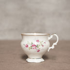 英國Elizabethan雙色玫瑰細骨瓷手工噴金杯組